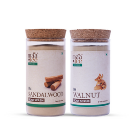 Walnut Body Scrub | Sandalwood Body Wash
